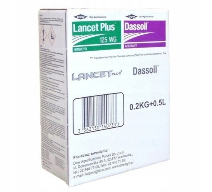 Dow Agro Lancet Plus 125WG prostriedok na ničenie buriny 0,2 kg + Dassoil 0,5 l